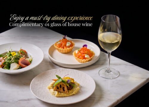 MUST-TRY SET MENU WITH A COMPLIMENTARY GLASS OF HOUSE WINE