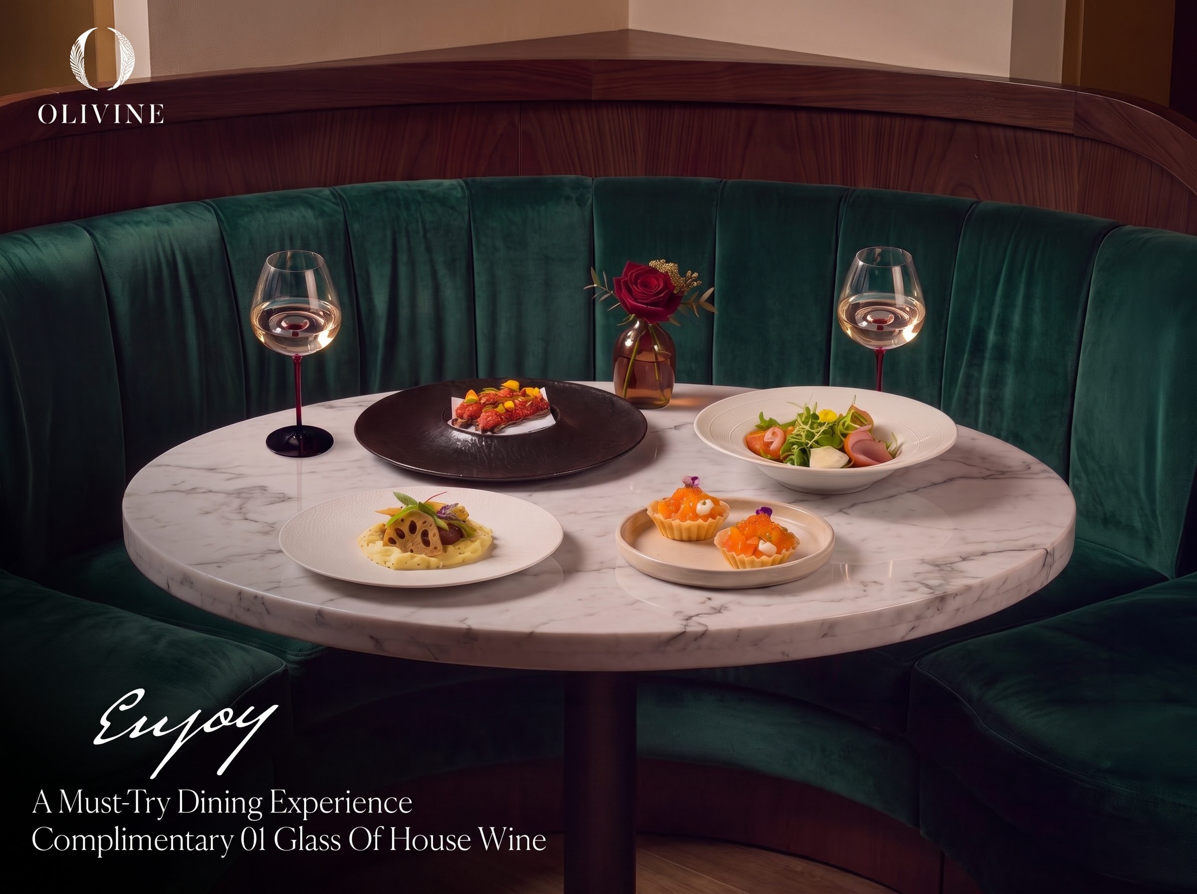 MUST-TRY SET MENU WITH A COMPLIMENTARY GLASS OF HOUSE WINE